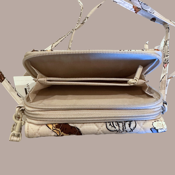 New Vera Bradley A CATS LIFE 3 in 1 Crossbody Wristlet Wallet Phone Pouch - Picture 6 of 8